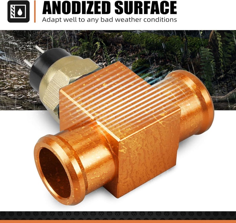 NICECNC Orange M14x1,5 Temperature Switch Radiator Fan Compatible with KTM 125-530 EXC EXCF XC XCF XCW SX SXF Compatible with GASGAS 125-300CC EC 2T/4T XC See Fitment - Image 4